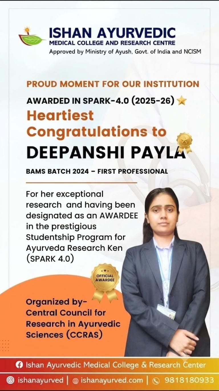 Recognising Excellence in Ayurveda Research: SPARK 4.0